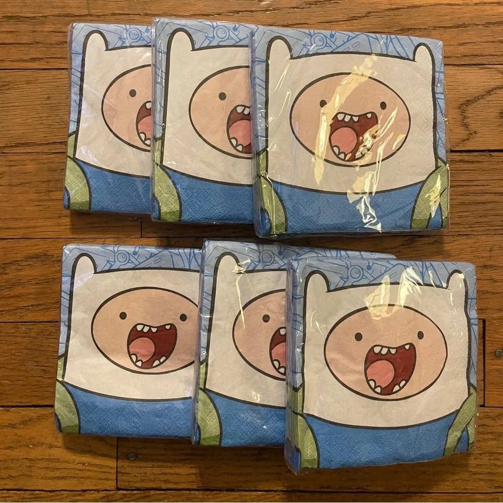 NOS Adventure Time Birthday Party Napkins Lot of 6